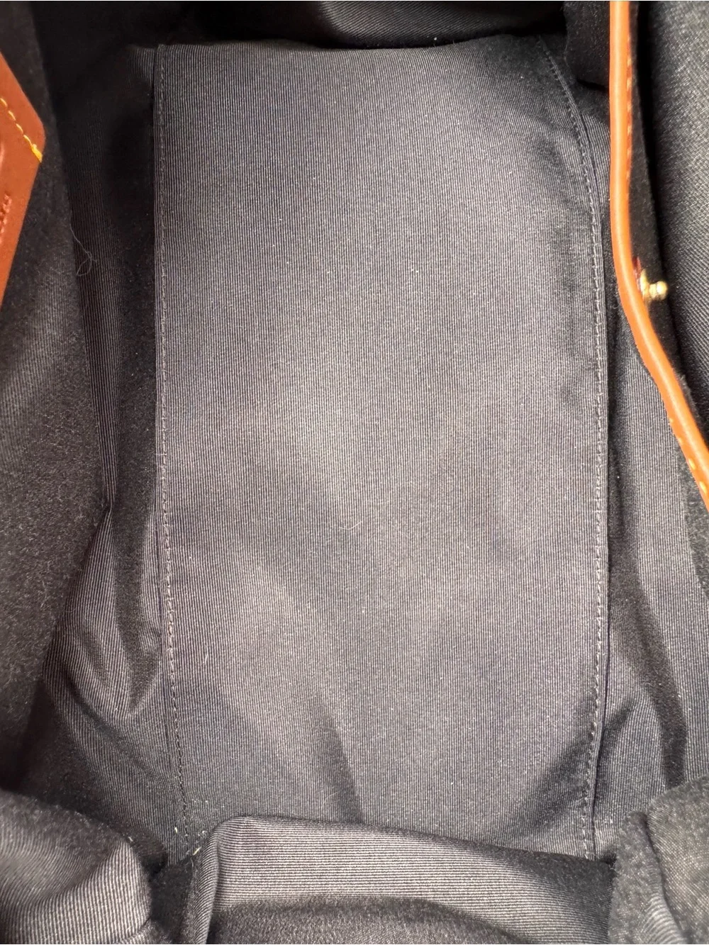 Coach Black Embossed Pebbled Leather Satchel with Mixed Metal Chains - Picture 8 of 10
